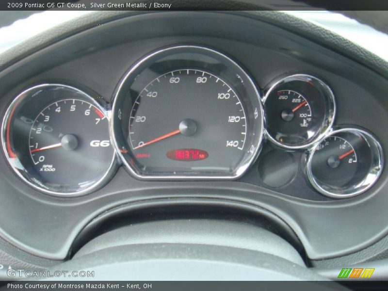 Silver Green Metallic / Ebony 2009 Pontiac G6 GT Coupe
