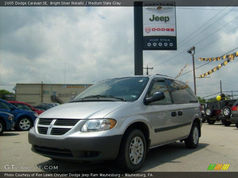 Bright Silver Metallic / Medium Slate Gray 2005 Dodge Caravan SE