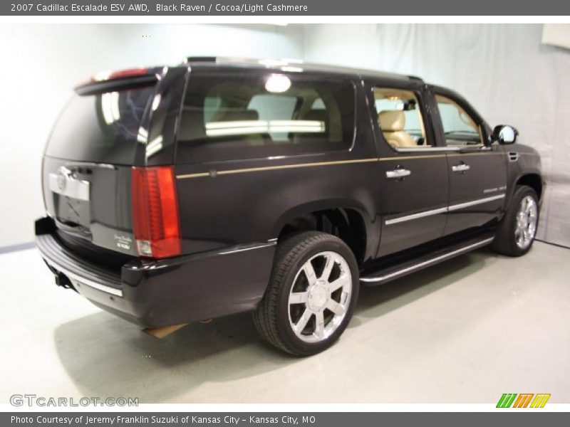 Black Raven / Cocoa/Light Cashmere 2007 Cadillac Escalade ESV AWD