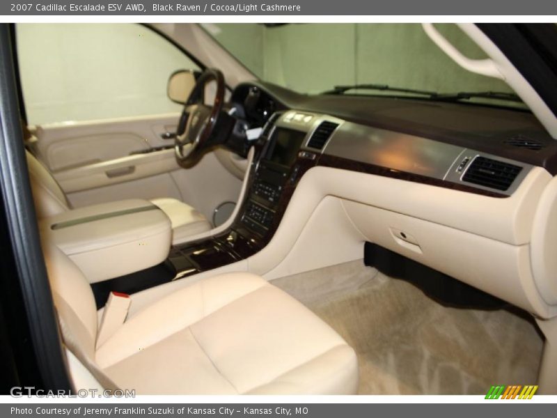 Black Raven / Cocoa/Light Cashmere 2007 Cadillac Escalade ESV AWD