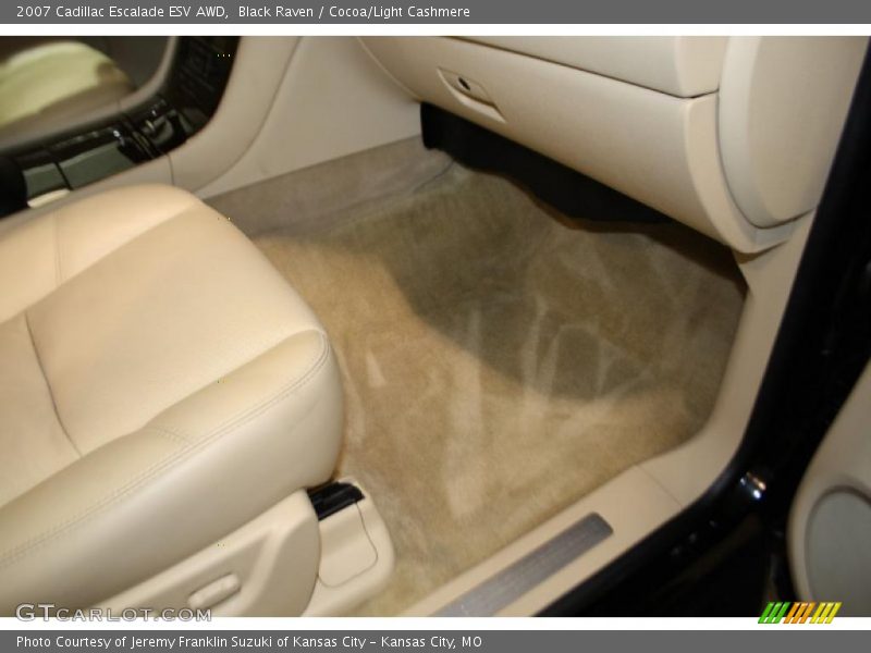 Black Raven / Cocoa/Light Cashmere 2007 Cadillac Escalade ESV AWD