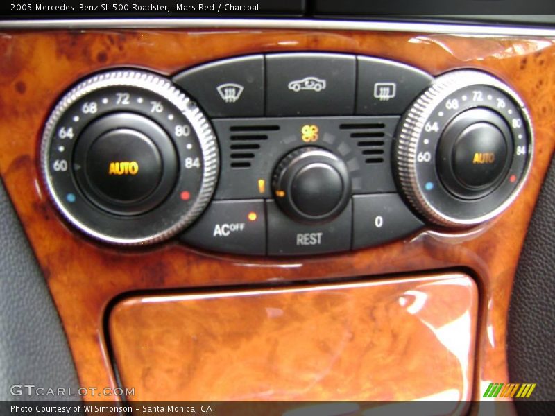 Mars Red / Charcoal 2005 Mercedes-Benz SL 500 Roadster