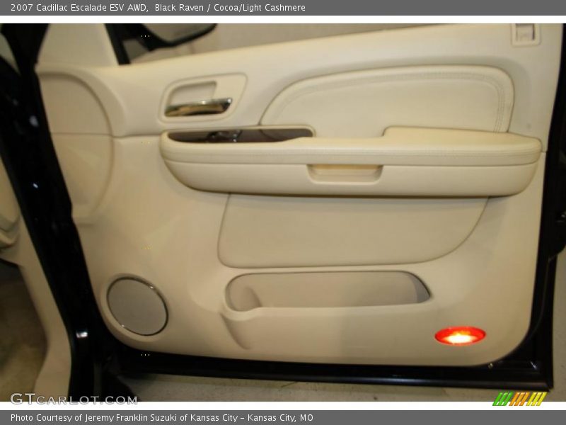 Black Raven / Cocoa/Light Cashmere 2007 Cadillac Escalade ESV AWD