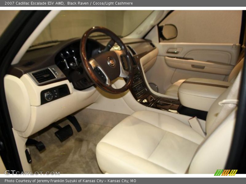Black Raven / Cocoa/Light Cashmere 2007 Cadillac Escalade ESV AWD