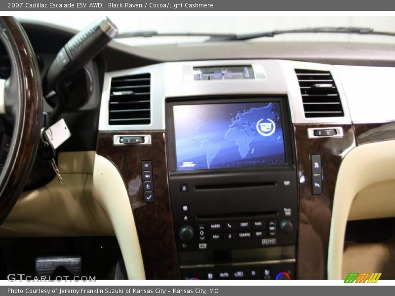 Black Raven / Cocoa/Light Cashmere 2007 Cadillac Escalade ESV AWD