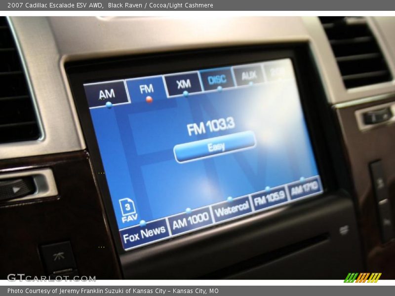 Black Raven / Cocoa/Light Cashmere 2007 Cadillac Escalade ESV AWD