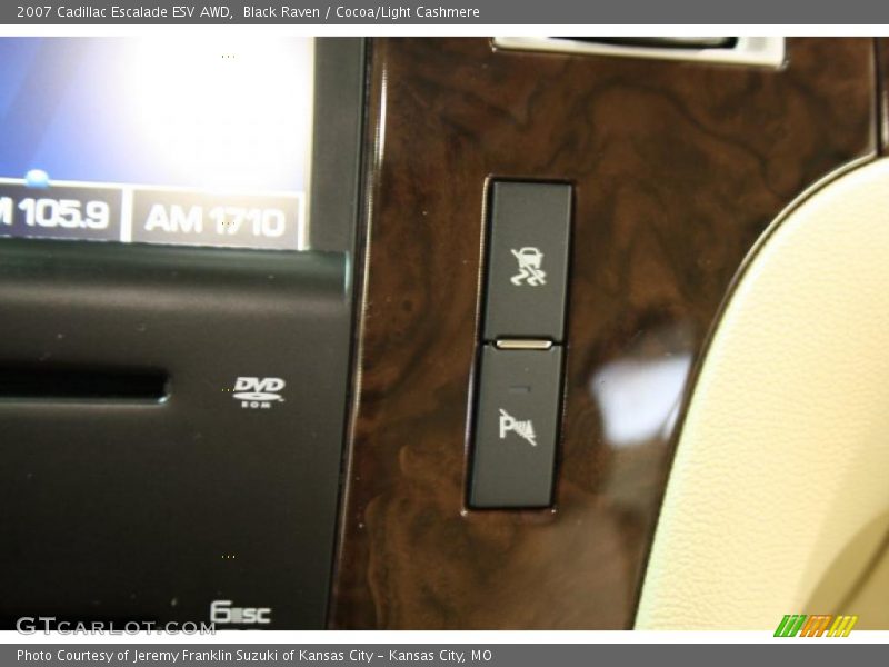 Black Raven / Cocoa/Light Cashmere 2007 Cadillac Escalade ESV AWD
