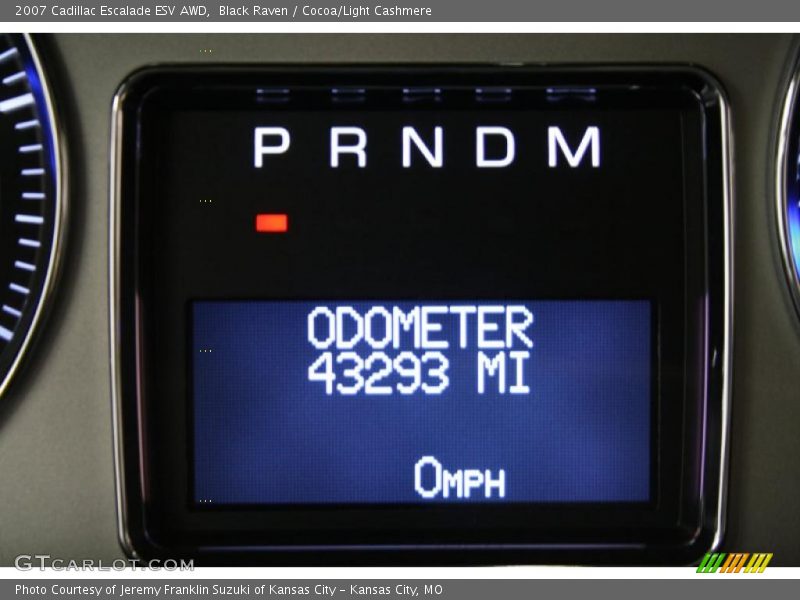 Black Raven / Cocoa/Light Cashmere 2007 Cadillac Escalade ESV AWD