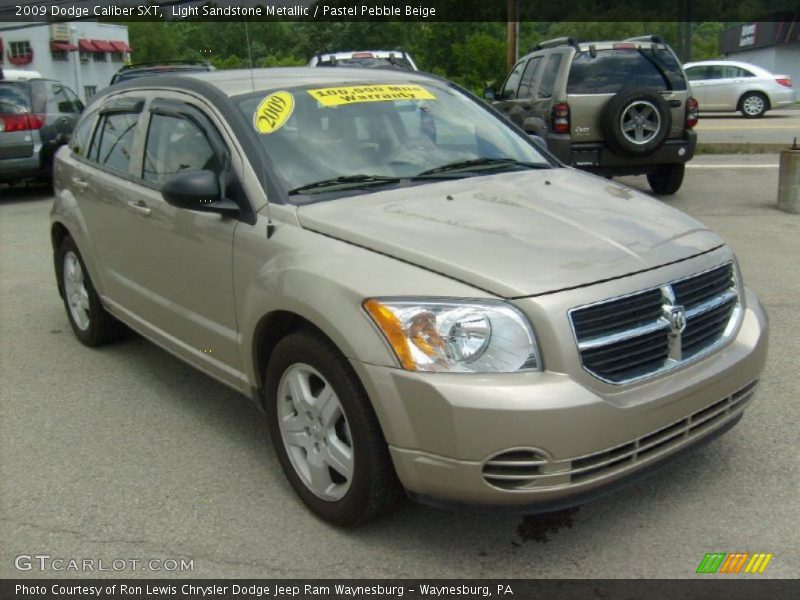 Light Sandstone Metallic / Pastel Pebble Beige 2009 Dodge Caliber SXT