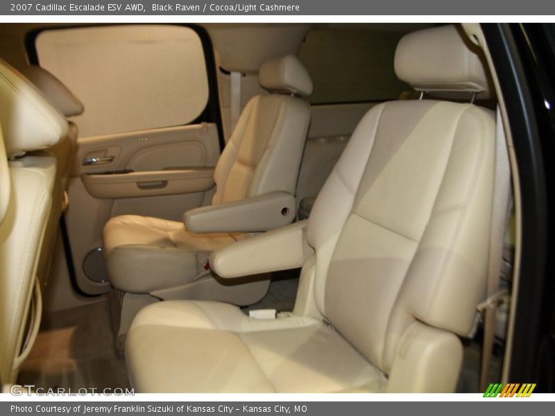 Black Raven / Cocoa/Light Cashmere 2007 Cadillac Escalade ESV AWD
