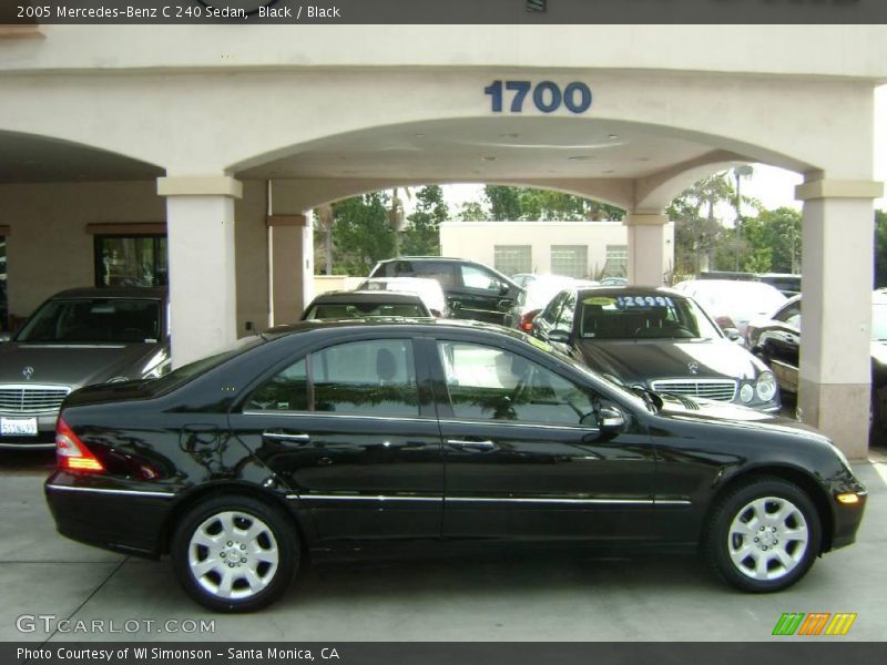Black / Black 2005 Mercedes-Benz C 240 Sedan