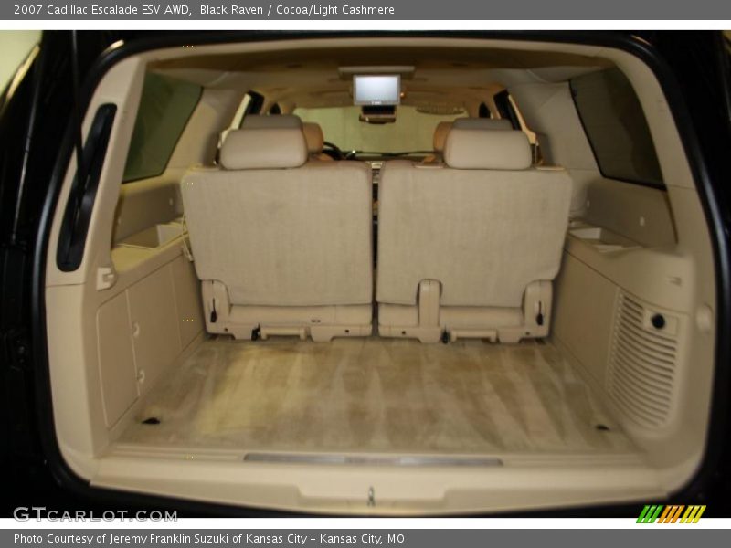 Black Raven / Cocoa/Light Cashmere 2007 Cadillac Escalade ESV AWD