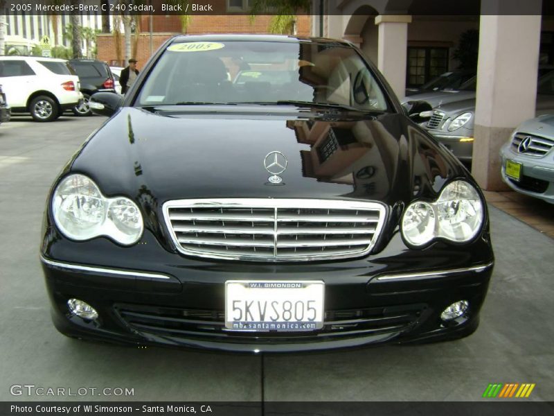 Black / Black 2005 Mercedes-Benz C 240 Sedan