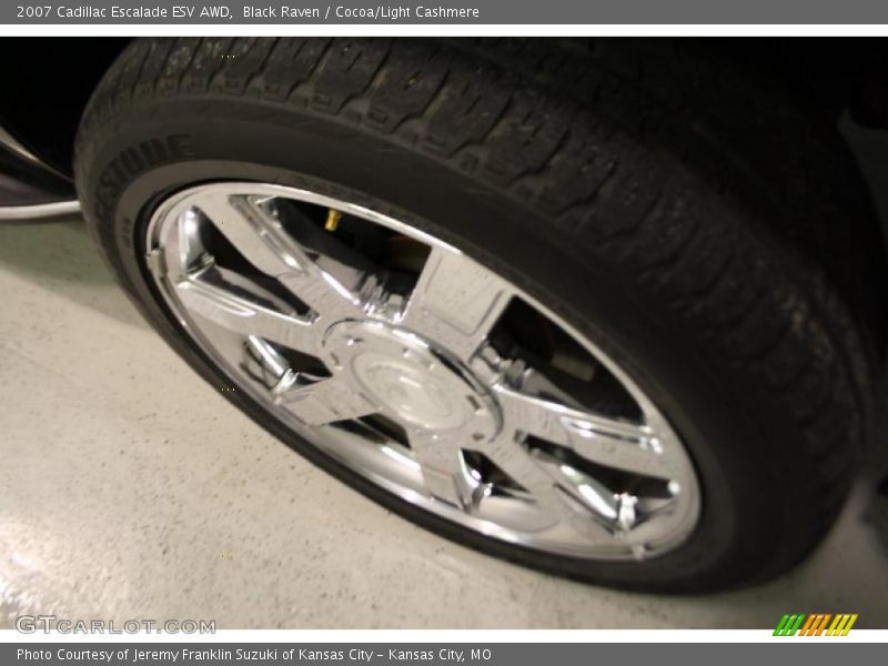 Black Raven / Cocoa/Light Cashmere 2007 Cadillac Escalade ESV AWD