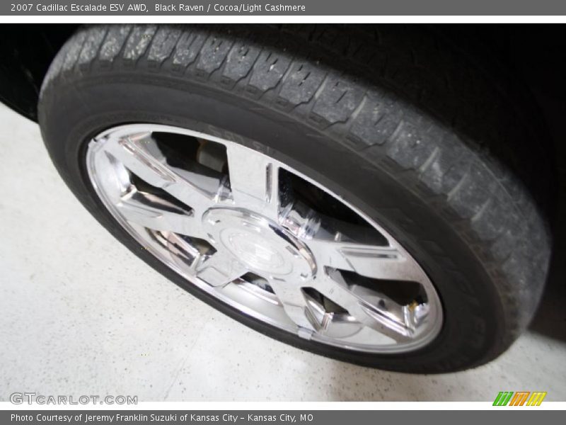 Black Raven / Cocoa/Light Cashmere 2007 Cadillac Escalade ESV AWD