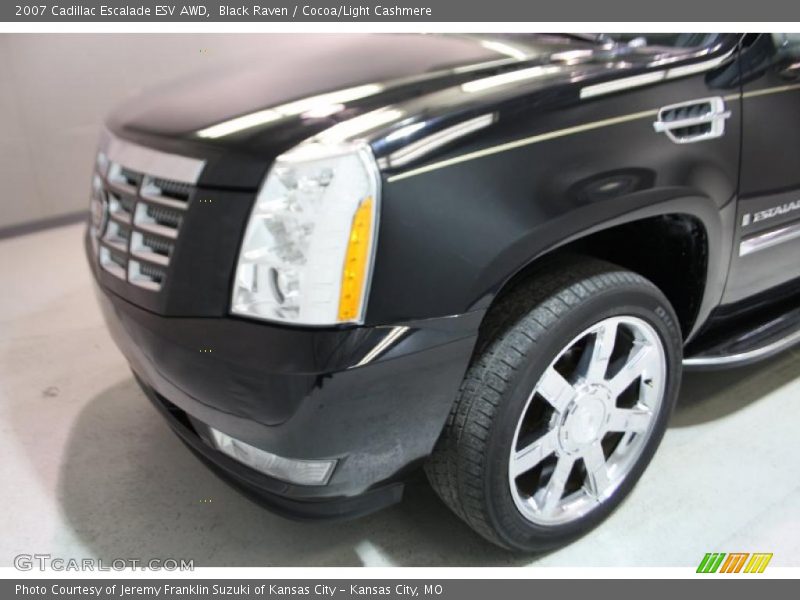 Black Raven / Cocoa/Light Cashmere 2007 Cadillac Escalade ESV AWD
