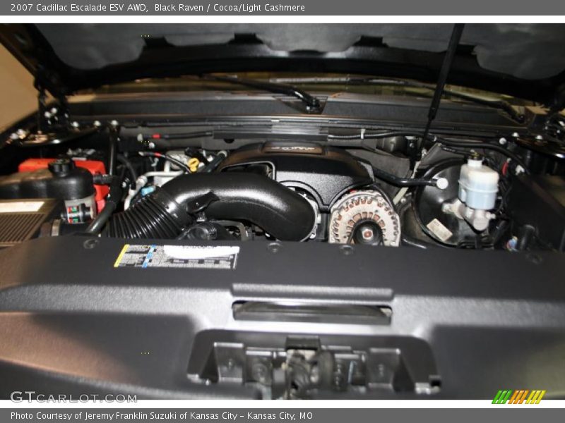 Black Raven / Cocoa/Light Cashmere 2007 Cadillac Escalade ESV AWD