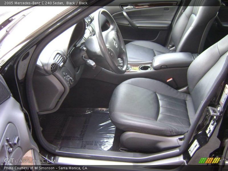 Black / Black 2005 Mercedes-Benz C 240 Sedan