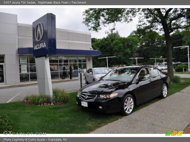 Nighthawk Black Pearl / Parchment 2007 Acura TSX Sedan