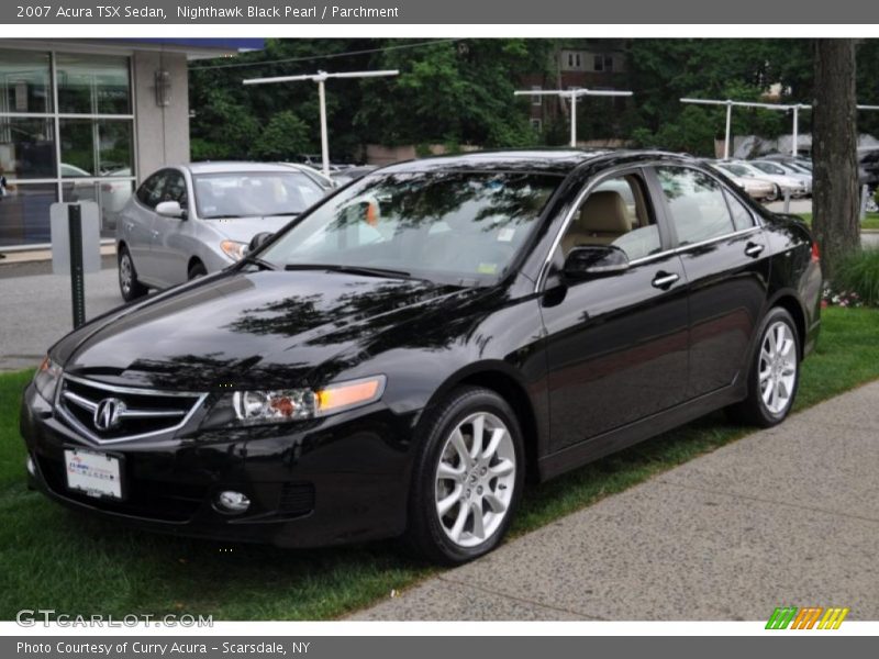 Nighthawk Black Pearl / Parchment 2007 Acura TSX Sedan