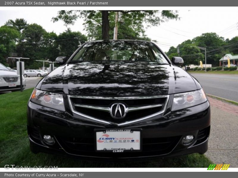 Nighthawk Black Pearl / Parchment 2007 Acura TSX Sedan