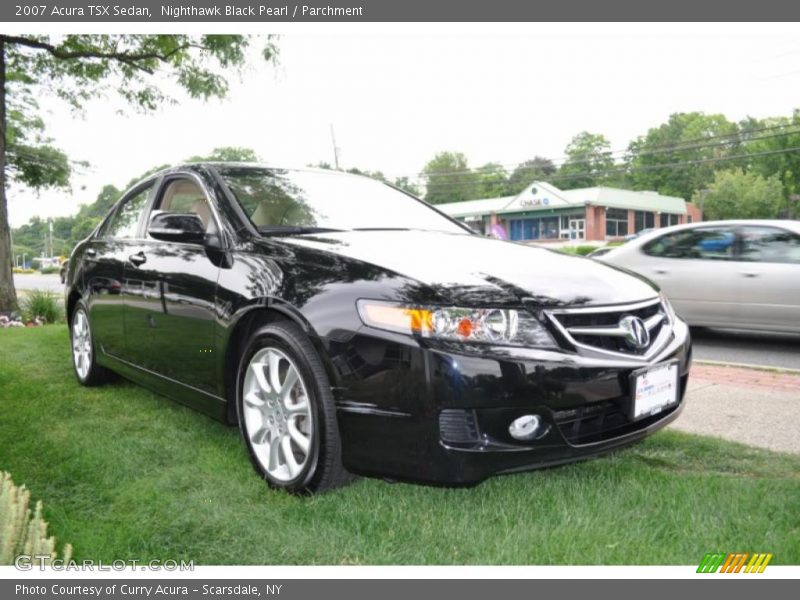 Nighthawk Black Pearl / Parchment 2007 Acura TSX Sedan