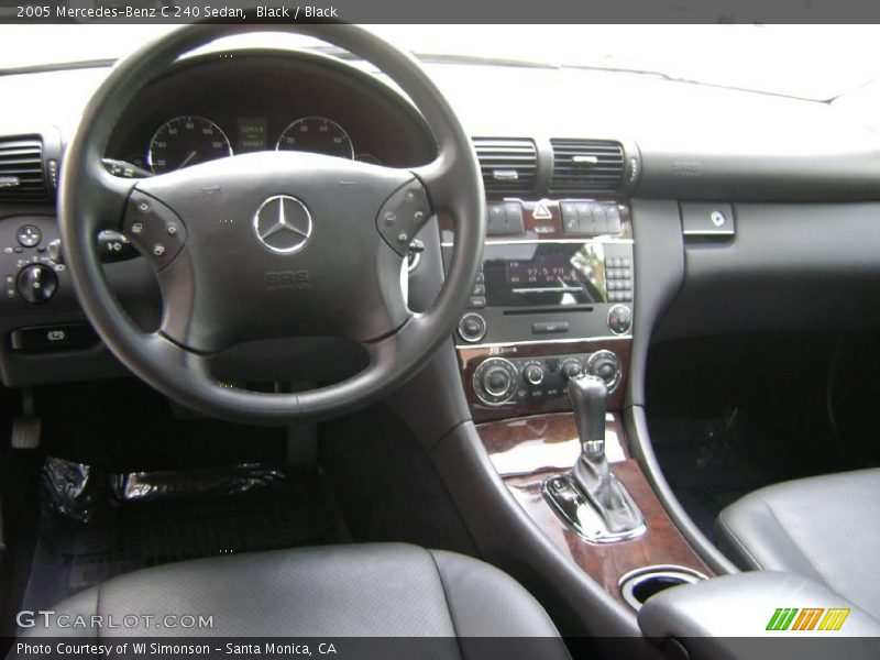Black / Black 2005 Mercedes-Benz C 240 Sedan