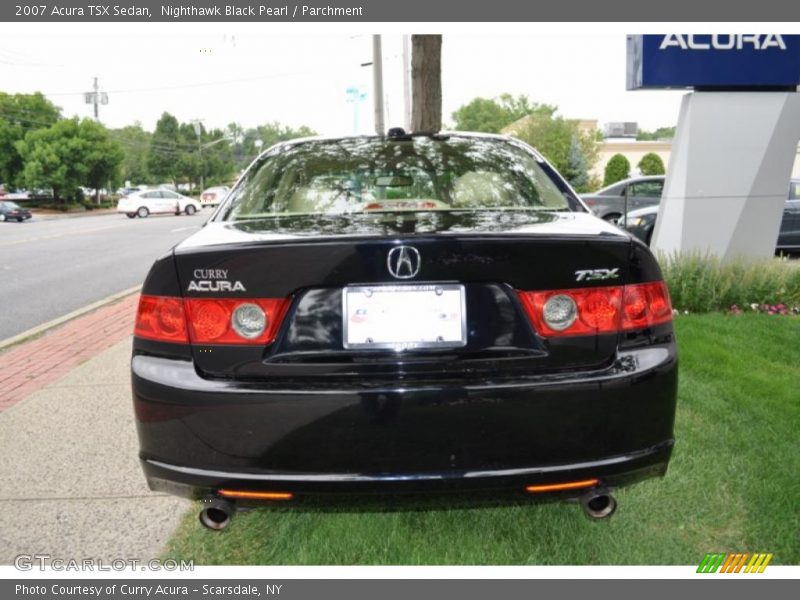 Nighthawk Black Pearl / Parchment 2007 Acura TSX Sedan