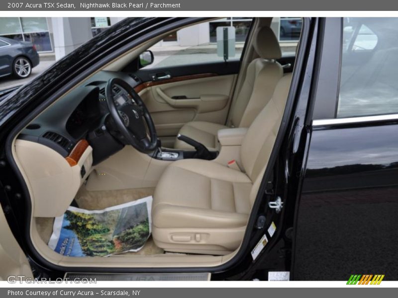 Nighthawk Black Pearl / Parchment 2007 Acura TSX Sedan
