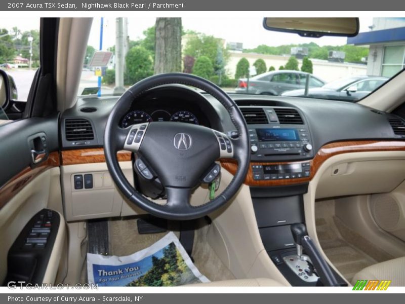 Nighthawk Black Pearl / Parchment 2007 Acura TSX Sedan