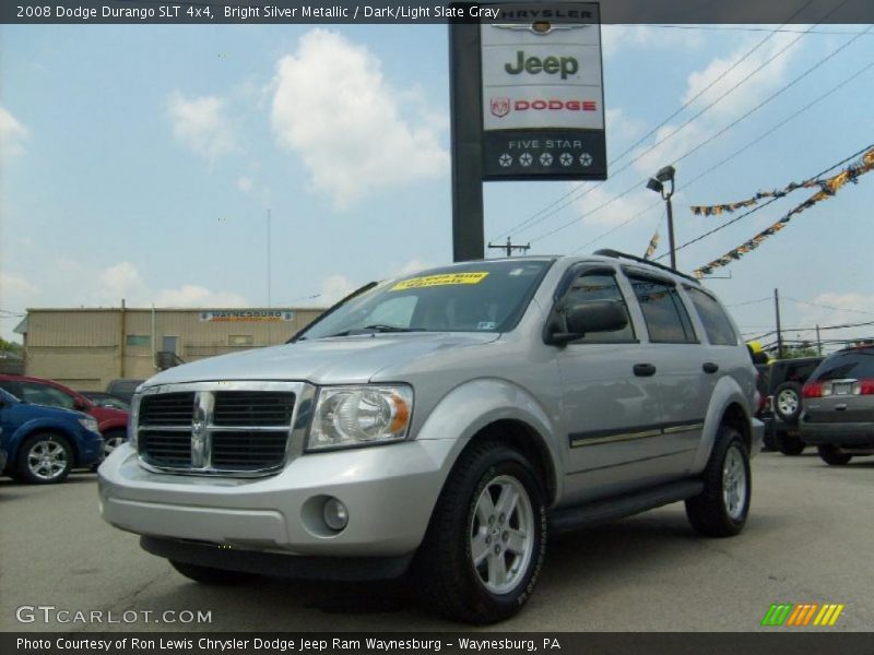 Bright Silver Metallic / Dark/Light Slate Gray 2008 Dodge Durango SLT 4x4