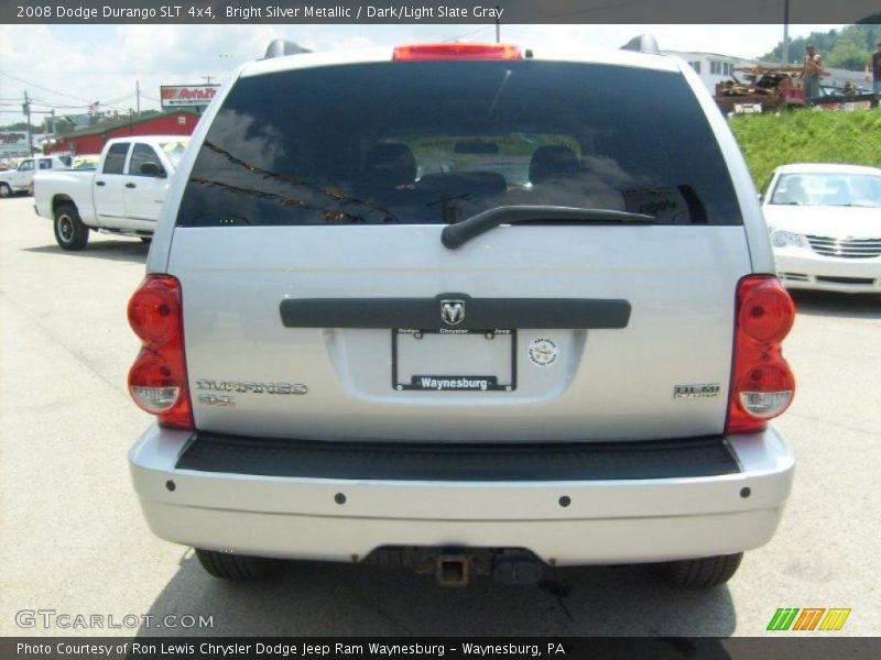 Bright Silver Metallic / Dark/Light Slate Gray 2008 Dodge Durango SLT 4x4