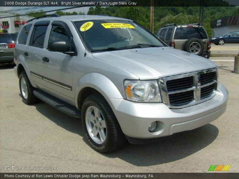 Bright Silver Metallic / Dark/Light Slate Gray 2008 Dodge Durango SLT 4x4