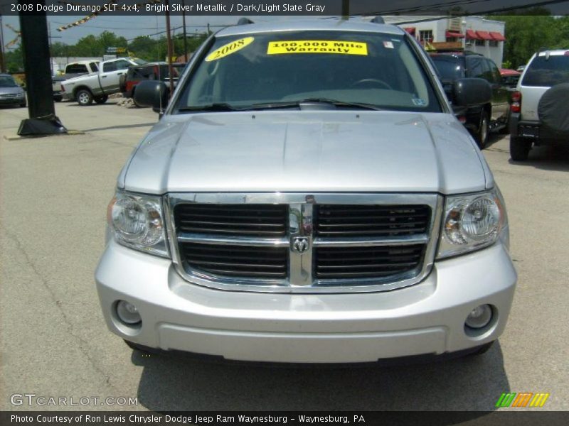 Bright Silver Metallic / Dark/Light Slate Gray 2008 Dodge Durango SLT 4x4
