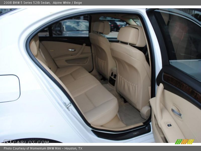 Alpine White / Beige 2008 BMW 5 Series 528i Sedan