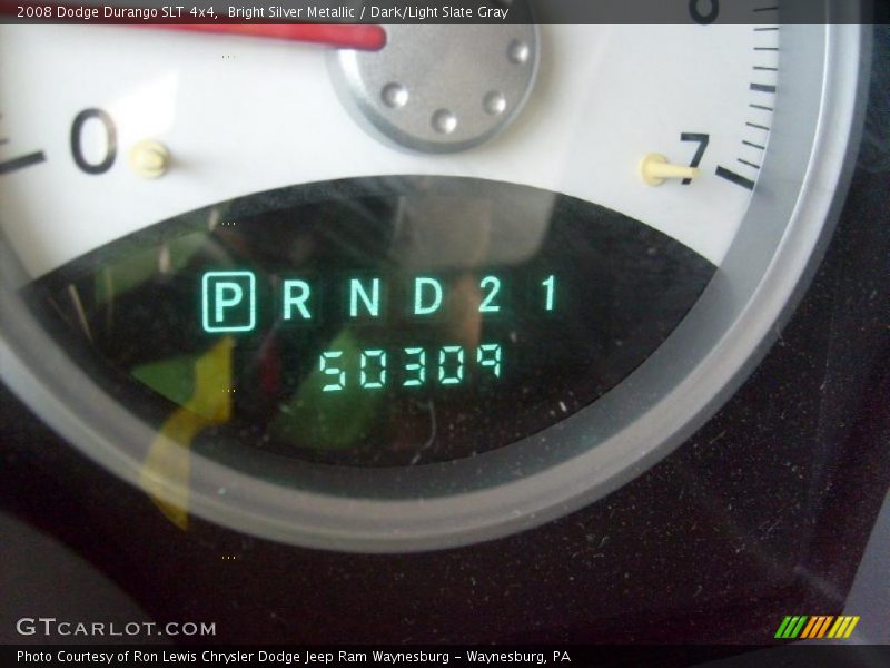 Bright Silver Metallic / Dark/Light Slate Gray 2008 Dodge Durango SLT 4x4
