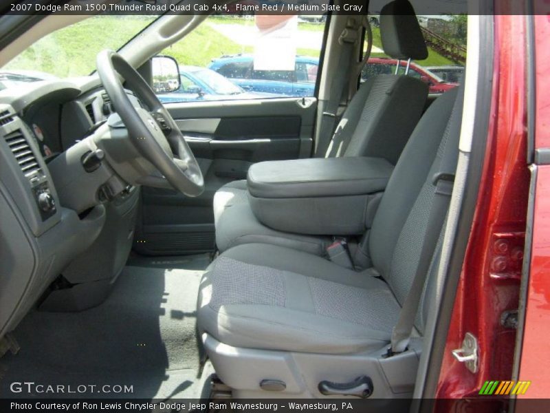 Flame Red / Medium Slate Gray 2007 Dodge Ram 1500 Thunder Road Quad Cab 4x4