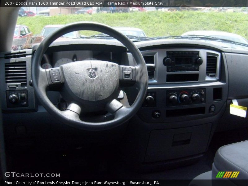 Flame Red / Medium Slate Gray 2007 Dodge Ram 1500 Thunder Road Quad Cab 4x4
