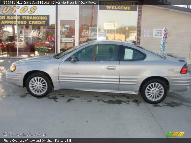 Silvermist Metallic / Dark Pewter 1999 Pontiac Grand Am SE Sedan
