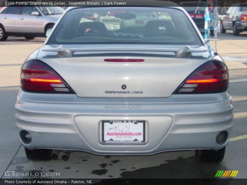 Silvermist Metallic / Dark Pewter 1999 Pontiac Grand Am SE Sedan