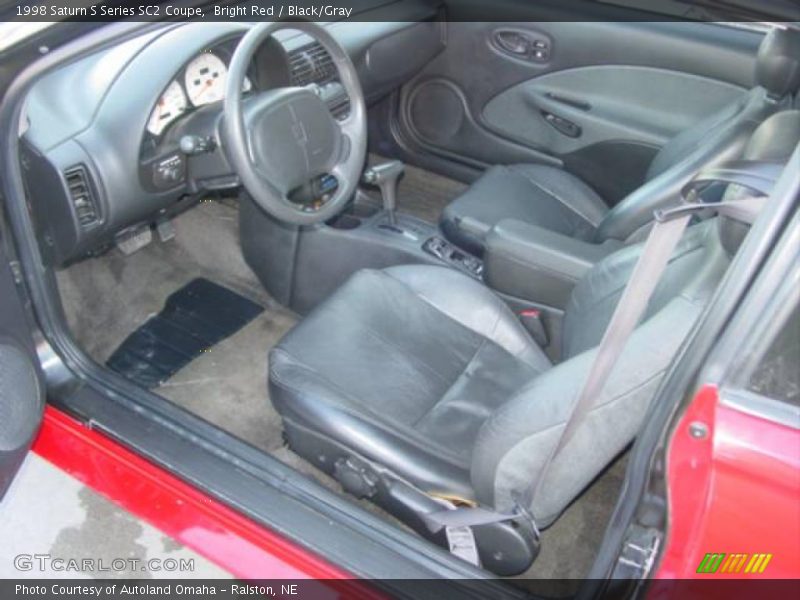 Bright Red / Black/Gray 1998 Saturn S Series SC2 Coupe