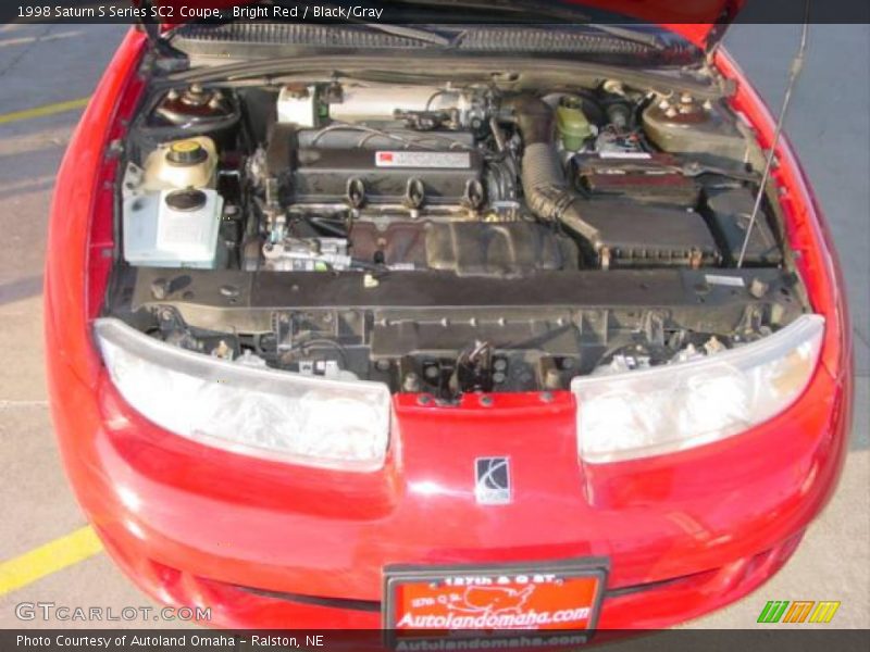 Bright Red / Black/Gray 1998 Saturn S Series SC2 Coupe