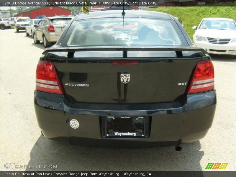 Brilliant Black Crystal Pearl / Dark Slate Gray/Light Slate Gray 2008 Dodge Avenger SXT