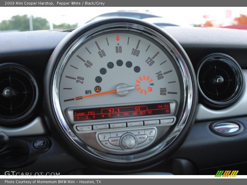 Pepper White / Black/Grey 2009 Mini Cooper Hardtop
