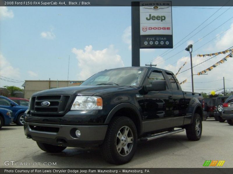 Black / Black 2008 Ford F150 FX4 SuperCab 4x4