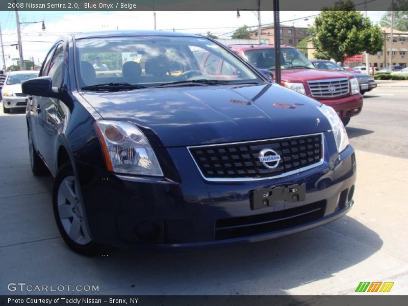 Blue Onyx / Beige 2008 Nissan Sentra 2.0