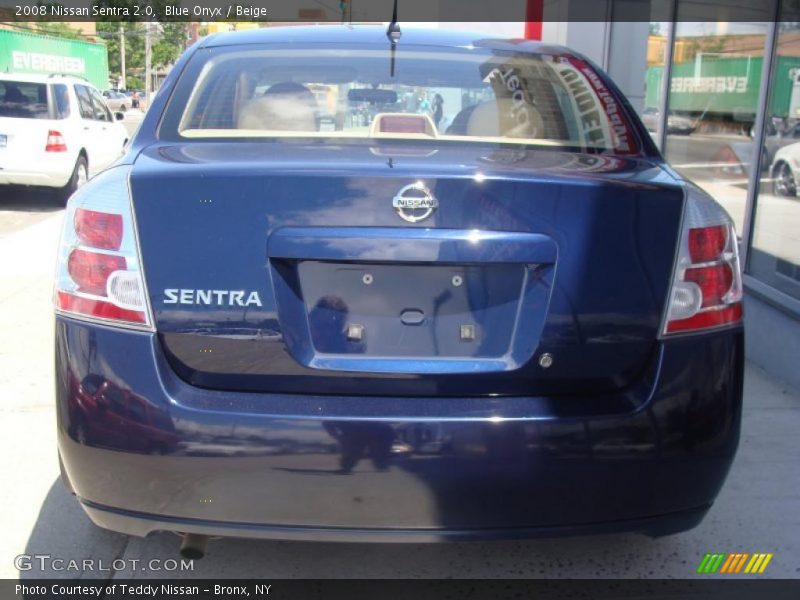 Blue Onyx / Beige 2008 Nissan Sentra 2.0