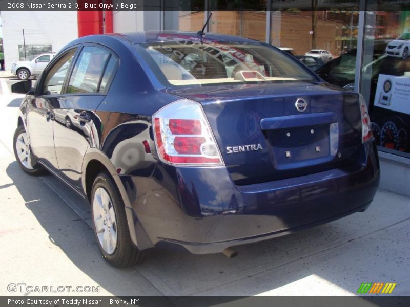 Blue Onyx / Beige 2008 Nissan Sentra 2.0