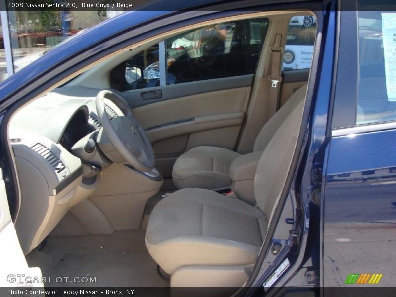 Blue Onyx / Beige 2008 Nissan Sentra 2.0