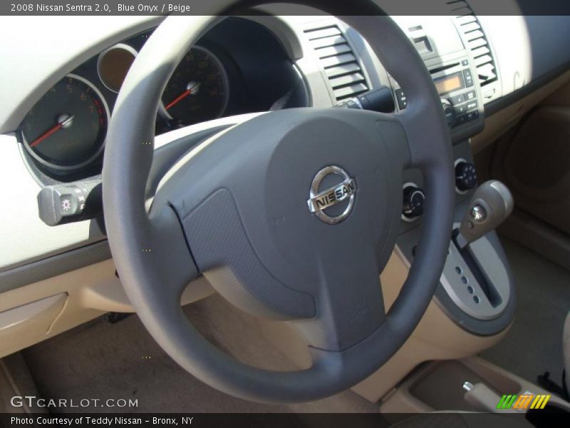 Blue Onyx / Beige 2008 Nissan Sentra 2.0